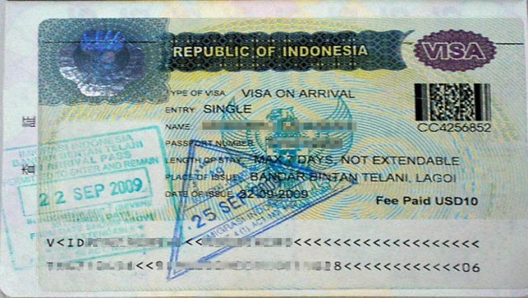 indonesia tourist visa photo